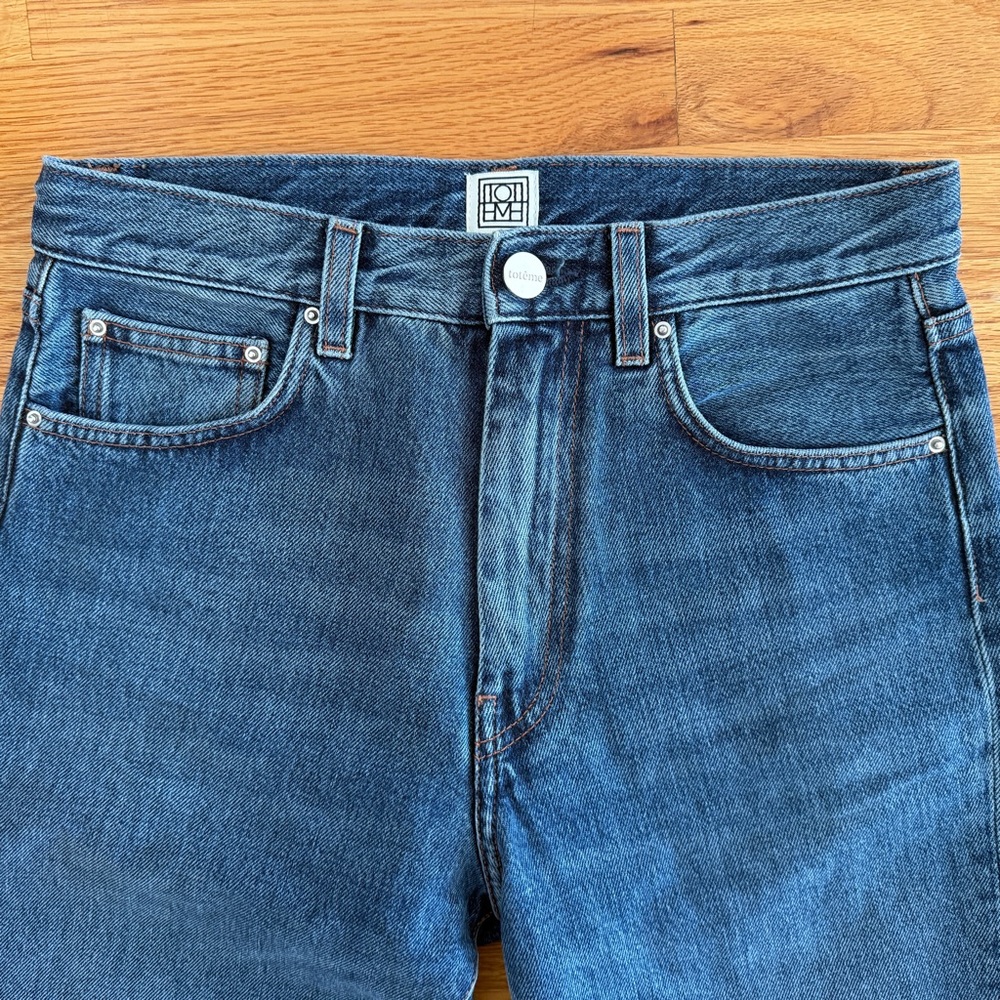 Toteme Dark Blue Women's Boot Cut Jeans